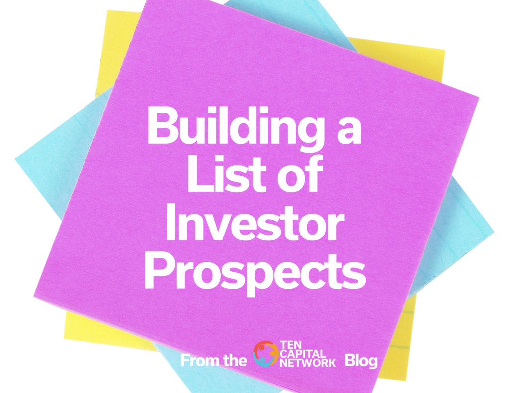 Building a List of Investor Prospects